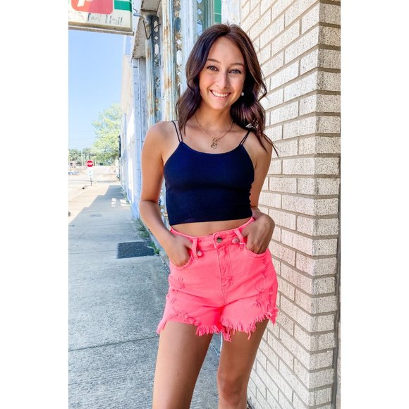 Light The Trail By Risen - Denim Shorts - 2 Colors!